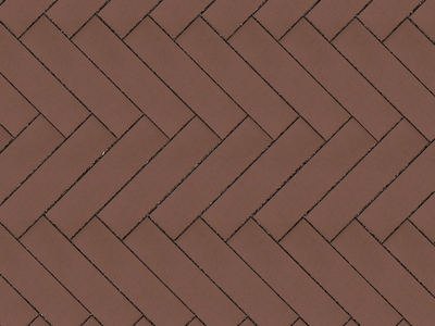 Клинкерная тротуарная брусчатка Lode Brunis коричневая шероховатая, 250*65*45 мм