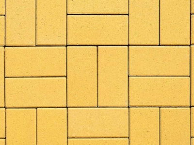Плитка тротуарная ВЫБОР ЛА-Линия 2П.6, гладкая, желтый, 200х100х60 мм