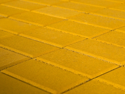 Плитка тротуарная BRAER Прямоугольник желтый, 200*100*40 мм