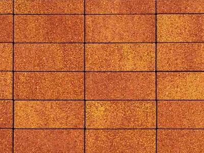 Плитка тротуарная ВЫБОР Паркет 4П.6, Листопад Каир красно-желтый гладкий, 180*60*60 мм