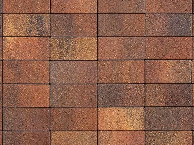 Плитка тротуарная ВЫБОР ЛА-Линия 5П.8 Листопад гладкий Арабская ночь красно-коричнево-оранжевый, 600*300*80 мм