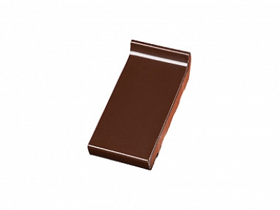 Клинкерный водоотлив Terca Dark brown глазурованный, 215*105*30 мм