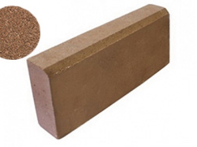 Бордюрный камень Меликонполар коричневый 3%, 500x200x80 мм