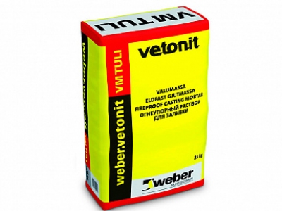 Огнеупорный раствор weber.vetonit VM Tuli,серый, 25 кг